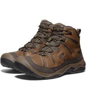 KEEN Circadia Mid Height Waterproof Hiking Boots 11.5 Mens Gorpcore Brown